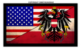 Austria Austrian USA American Vintage Style Flag Sticker Decal 3.5" - OwnTheAvenue