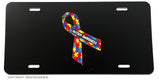 Autism Awareness Ribbon Puzzle Car Truck  Auto License Plate Cover - OwnTheAvenue