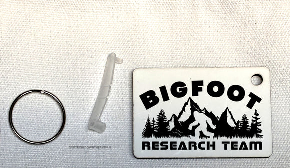 Bigfoot Research Team Humor Joke Keychain