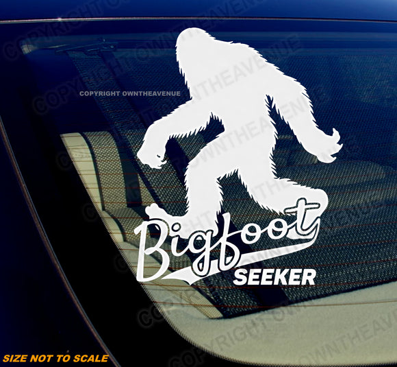 Bigfoot Seeker Sasquatch Funny Joke Car Truck Laptop Sticker Decal Choose Color - OwnTheAvenue