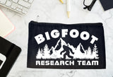 Bigfoot Research Team Humor Joke Purse Make Up Bag
