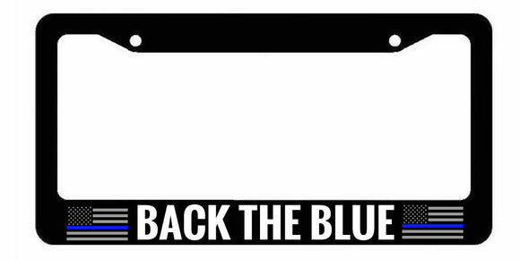Support Police Car Truck Auto License Plate Frame - OwnTheAvenue