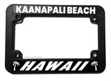 Kaanapali Beach Hawaii HI Motorcycle License Plate Frame - OwnTheAvenue