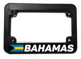 Bahamas World Flag Country Motorcycle License Plate Frame