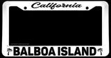 Balboa Island California White License Plate Frame - OwnTheAvenue