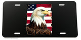 Bald Eagle USA America American Flag License Plate Cover Model-V923 - OwnTheAvenue