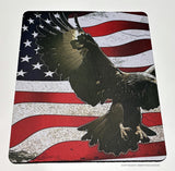 Bald Eagle USA American Flag Mouse Pad