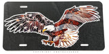 Bald Eagle American Flag USA V001 Auto Metal License Plate