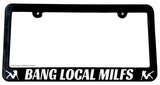 BLM Bang Local MILFS Funny Joke JDM Racing Drifting Slim License Plate Frame - OwnTheAvenue