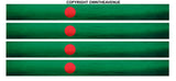 4Pcs Racing Stripes Bangladesh Vintage Style Flags Sticker Decals 6" - OwnTheAvenue