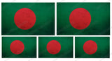 5Pcs Pack Lot Bangladesh Vintage Style Flags Sticker Decals - OwnTheAvenue