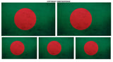 5Pcs Pack Lot Bangladesh Vintage Style Flags Sticker Decals - OwnTheAvenue