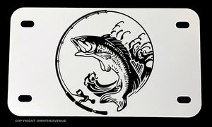 Bass Fish Fishing Ocean Motorcycle Metal License Plate