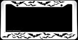 Stay Spooky Horror Goth Bats Flying Vampire Funny Sci Fi White License Plate Frame - OwnTheAvenue