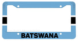 Batswana Flag Metal License Plate Frame - OwnTheAvenue