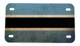 Batswana Flag Rustic Style Motorcycle Metal License Plate - OwnTheAvenue