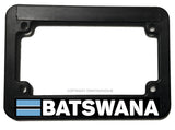 Batswana Flag Motorcycle License Plate Frame - OwnTheAvenue