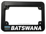 Batswana Rustic Style Flag Motorcycle License Plate Frame - OwnTheAvenue