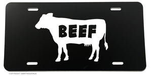 Beef Eat Bull Farmer Cattle Funny Joke Car Truck License Plate Cover - OwnTheAvenue