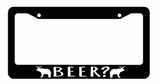 Bear Plus Deer Equals Beer Funny Joke Camping Hiking License Plate Frame