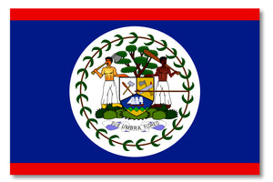 Belize Flag Car Truck Window Bumper Laptop Cup Cooler Vinyl Sticker Decal 4" - OwnTheAvenue