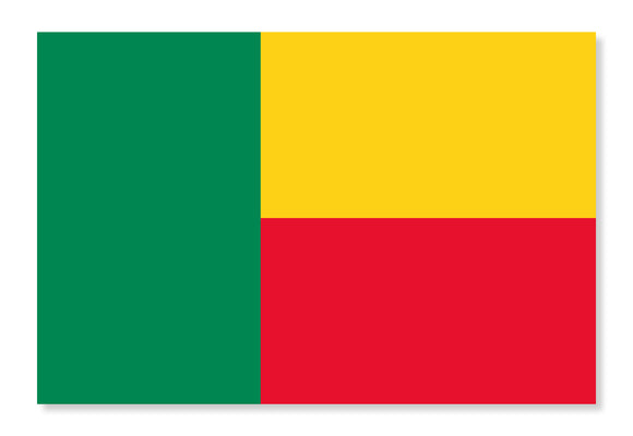 Benin World Country Flag Vinyl Sticker Decal 3.5