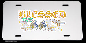 Blessed The Boost Turbo Funny Joke JDM Drifting 4x4 License Plate Cover