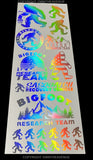 21Pcs Pack Lot Bigfoot Funny Joke Holographic Oil Slick Sticker Decals - OwnTheAvenue