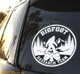 Bigfoot Research Team Mountains Model BN01 White Decal Sticker 5"