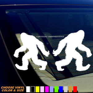 Left & Right Facing Bigfoot Car Truck Laptop Bumper Vinyl Decal Stickers - 2 Pack - OwnTheAvenue
