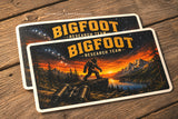 2 Pack - Bigfoot Research Team Mountains Model BN01 Box Vinyl Stickers 5"