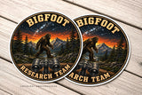 2 Pack - Bigfoot Research Team Mountains Model BN01 Vinyl Stickers 4"
