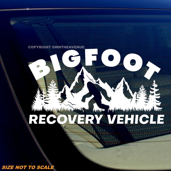 Bigfoot Sasquatch Recovery Vehicle Funny Joke Car Truck Vinyl Sticker Decal - OwnTheAvenue