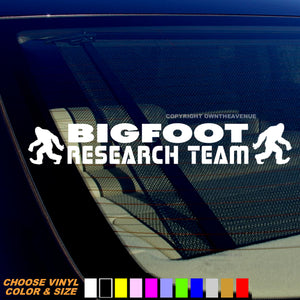 Bigfoot Research Team Funny Joke Car Laptop Bumper Window Decal Sticker - OwnTheAvenue