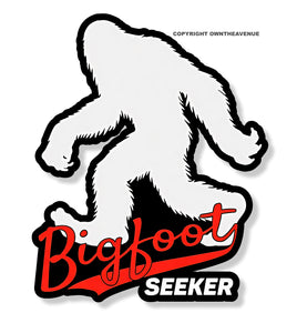 Bigfoot Seeker Sasquatch Funny Joke Car Truck Laptop Sticker Decal 3.5" - OwnTheAvenue