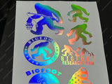 21Pcs Pack Lot Bigfoot Funny Joke Holographic Oil Slick Sticker Decals - OwnTheAvenue