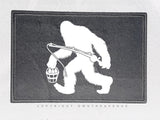 Bigfoot Fishing Grunge Style Vintage Model V01 Iron On Patch - OwnTheAvenue