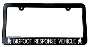 Bigfoot Response Vehicle Big Foot Sasquatch Funny Slim License Plate Frame - OwnTheAvenue
