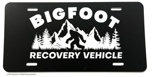 Bigfoot Sasquatch Recovery Vehicle Funny Joke License Plate Cover - OwnTheAvenue
