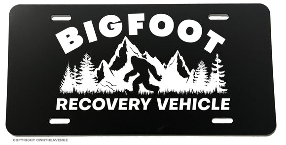 Bigfoot Sasquatch Recovery Vehicle Funny Joke License Plate Cover - OwnTheAvenue