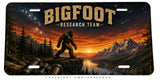 Bigfoot Research Team Mountains Model BN01 Metal License Plate