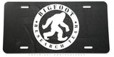 Bigfoot Research Team Model V01 Grunge Metal License Plate