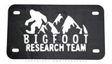 Bigfoot Research Team Mountains Model V01 Motorcycle Metal License Plate
