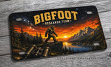 Bigfoot Research Team Model BN01 Motorcycle Metal License Plate