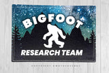 Bigfoot Research Team Forest Nature Stars Iron On Patch