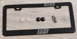 Topography Topographic Sport Stripe Racing Carbon Fiber License Plate Frame