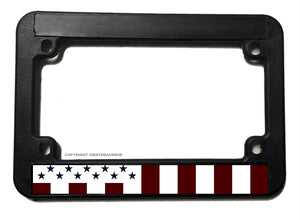 Civil Peace Flag Subdued Motorcycle License Plate Frame - OwnTheAvenue