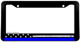 Support Police Grunge Style USA American Flag License Plate Frame - OwnTheAvenue
