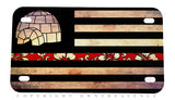 Libertarian Flag Boogaloo Igloo Rustic Style Motorcycle Metal License Plate - OwnTheAvenue