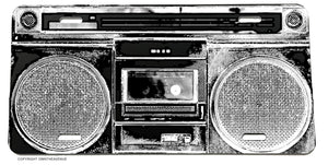 Boombox Hip Hop Music Old School Retro Vintage Style License Plate Cover - OwnTheAvenue
